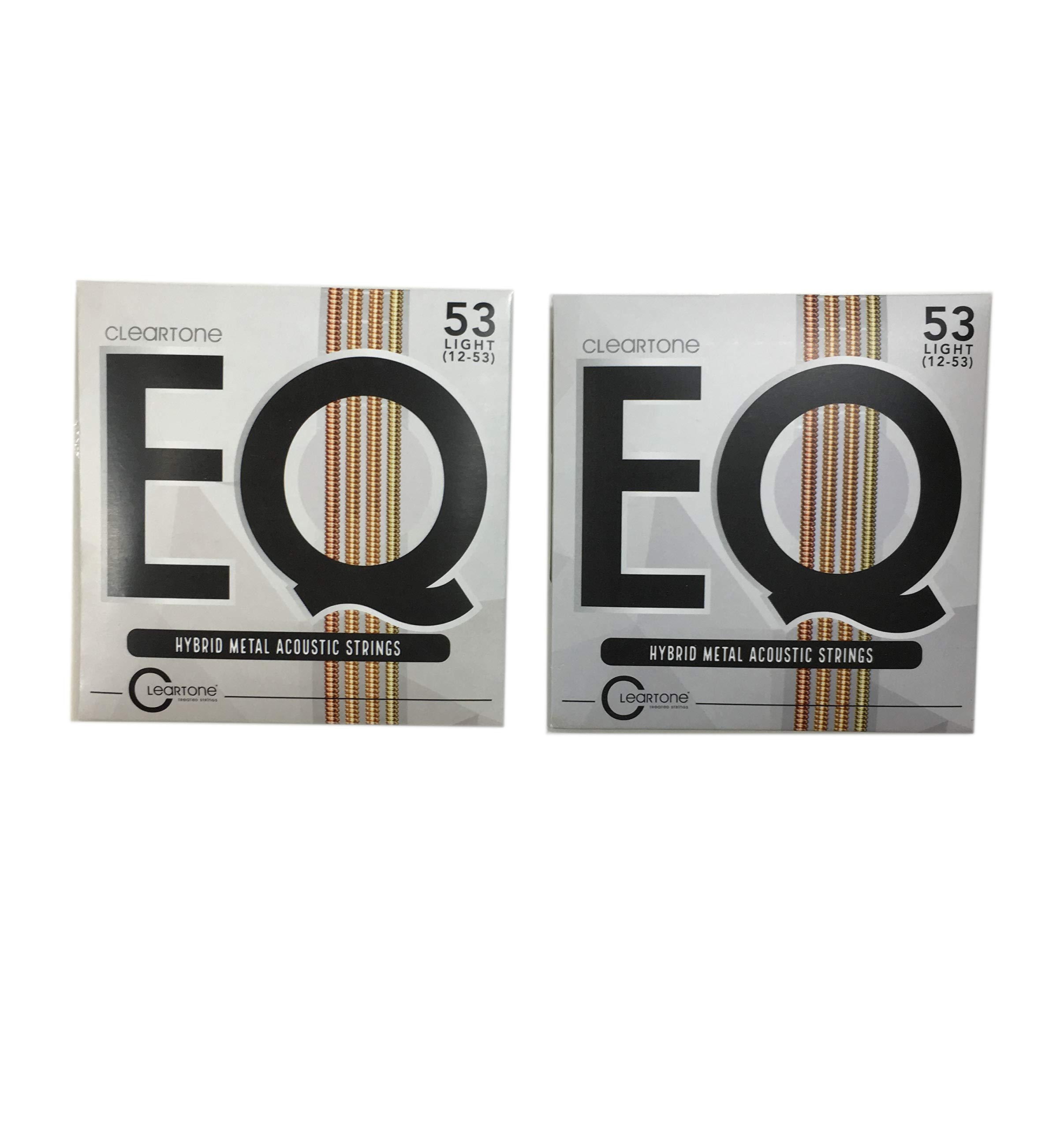 Cleartone EQ Acoustic Guitar Strings - Hybrid Metal Blend Light 12-53 Gauge for Enhanced Tone & Durability | Perfect for Live Performances, Studio Recording & Acoustic Sessions