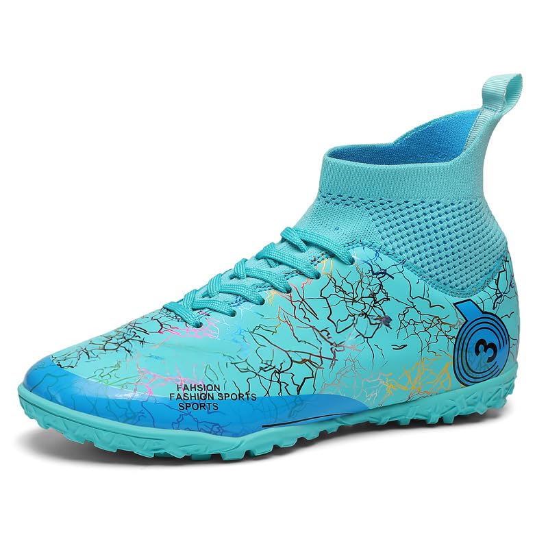Youth Soccer Shoes for Boys & Girls - Firm Ground Turf Cleats for Outdoor Training & Matches