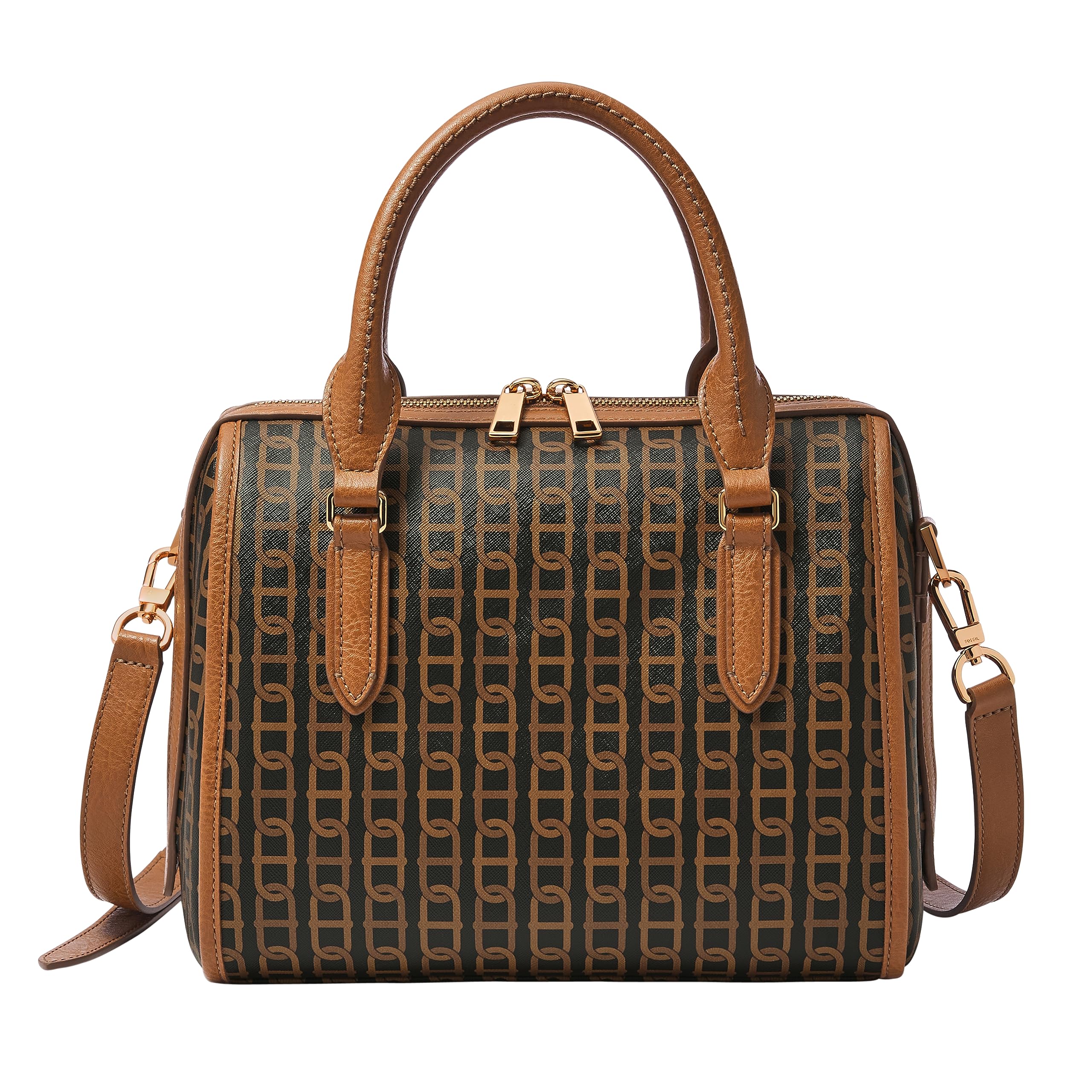 Fossil Women's Williamson Leather Satchel Purse Handbag - Stylish Crossbody Bag for Work, Travel & Everyday Use