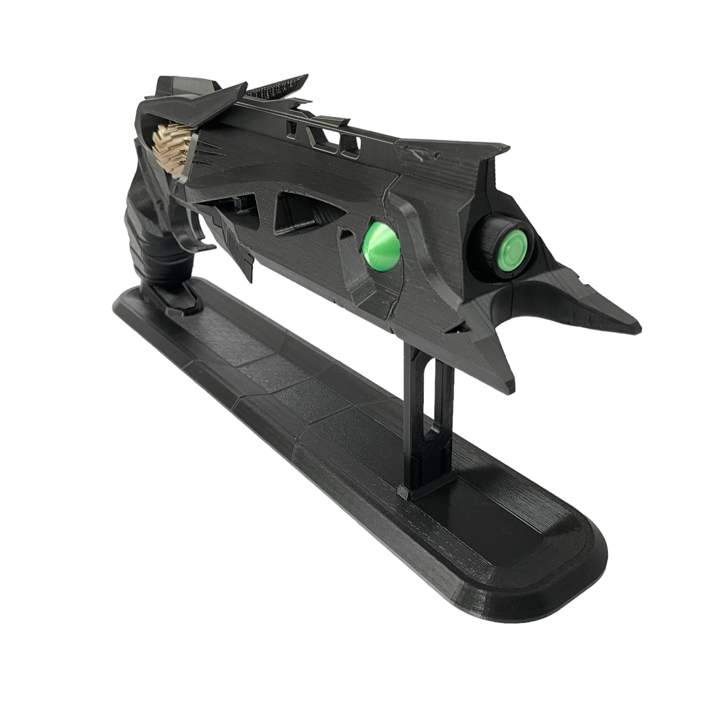 Thorn Hand Cannon Replica - Fully Assembled with Display Stand | Perfect for Cosplay, Gaming Collectibles & Home Decor
