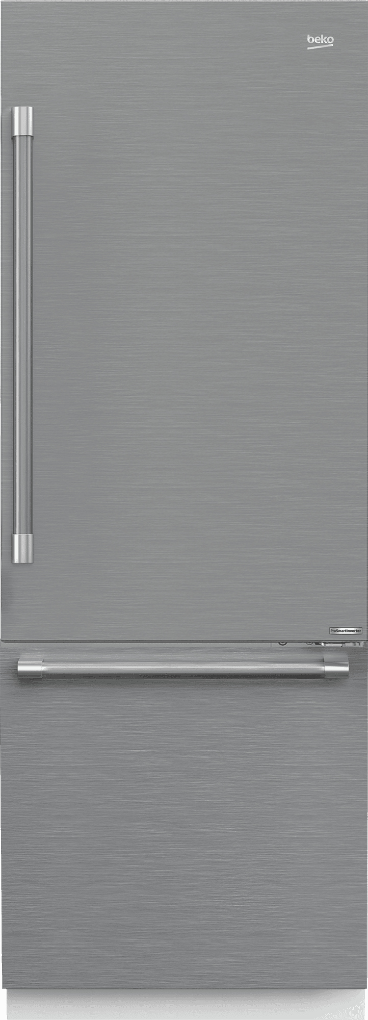Beko BBBF3019IMWESS 30 Inch Stainless Steel Built-In Bottom Freezer Refrigerator with Auto Ice Maker & Water Dispenser - Perfect for Modern Kitchens and Open-Concept Homes