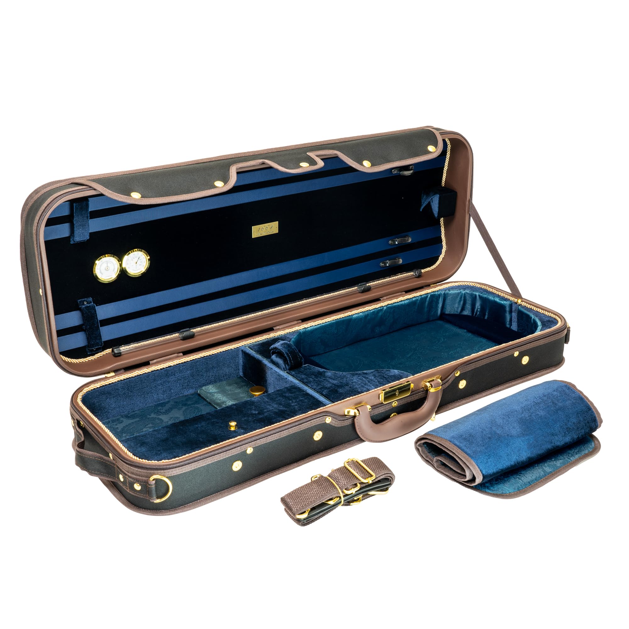 MI&VI AW-9001 Professional Hardwood Viola Case for Full Size Violas (15