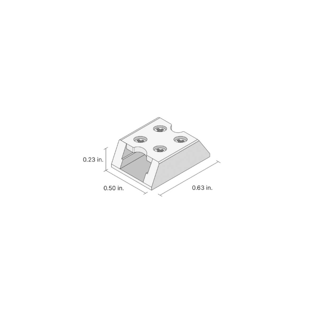 8mm Tape to Tape Terminal Block Connector - White PVC Insulated Electrical Connector for DIY Projects and Home Wiring Applications