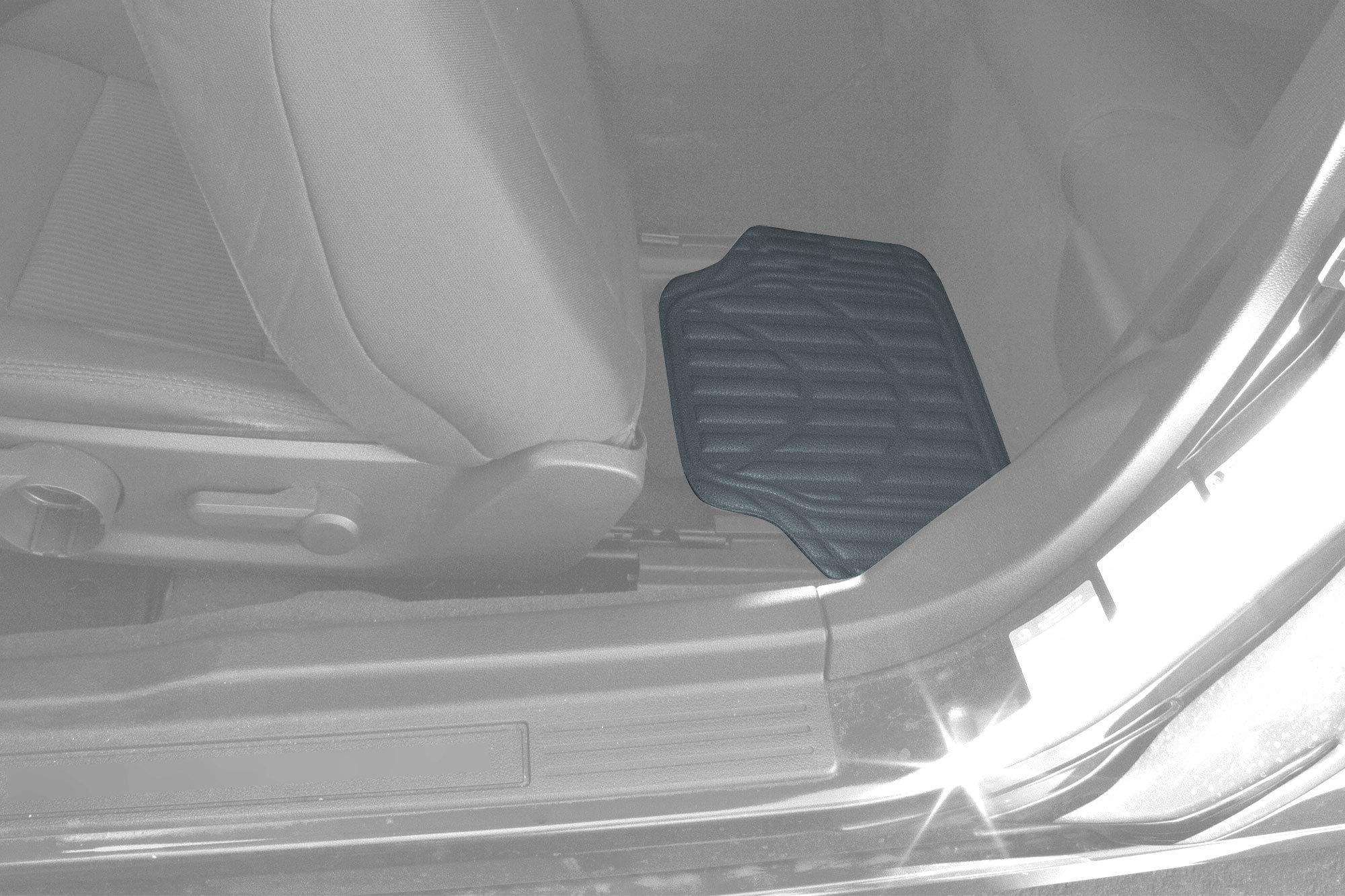 Eurow Universal Cut-to-Fit Car Floor Mats 4-Piece Set - All-Weather Protection, Non-Slip Gray Car Mats for Sedans, SUVs & Trucks - Perfect for Daily Commute, Road Trips & Off-Road Adventures