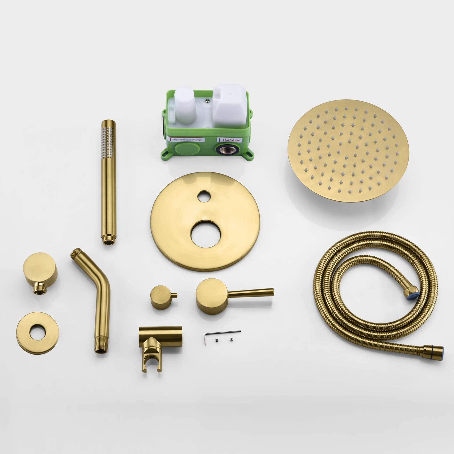 Premium Shower Faucet Set S3223BGI + Wall Mount Tub Filler S2149BGI - Complete Bathroom Fixture Kit for Modern Homes, Spa-Like Shower Experience, Easy Installation