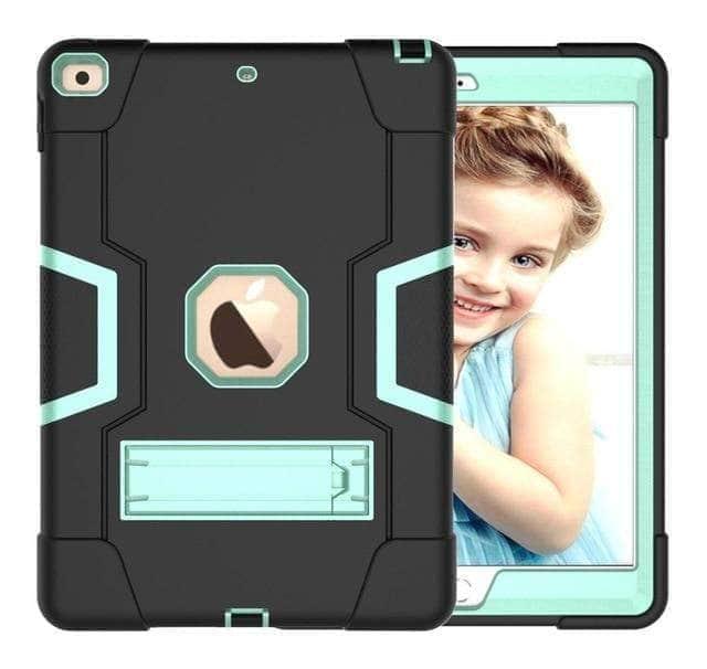 Shockproof Rugged Case for iPad 10.2 (7th/8th Gen 2019/2020) - 3-Layer Hybrid Armor Drop Protection Cover - Perfect for Outdoor, Travel & School Use