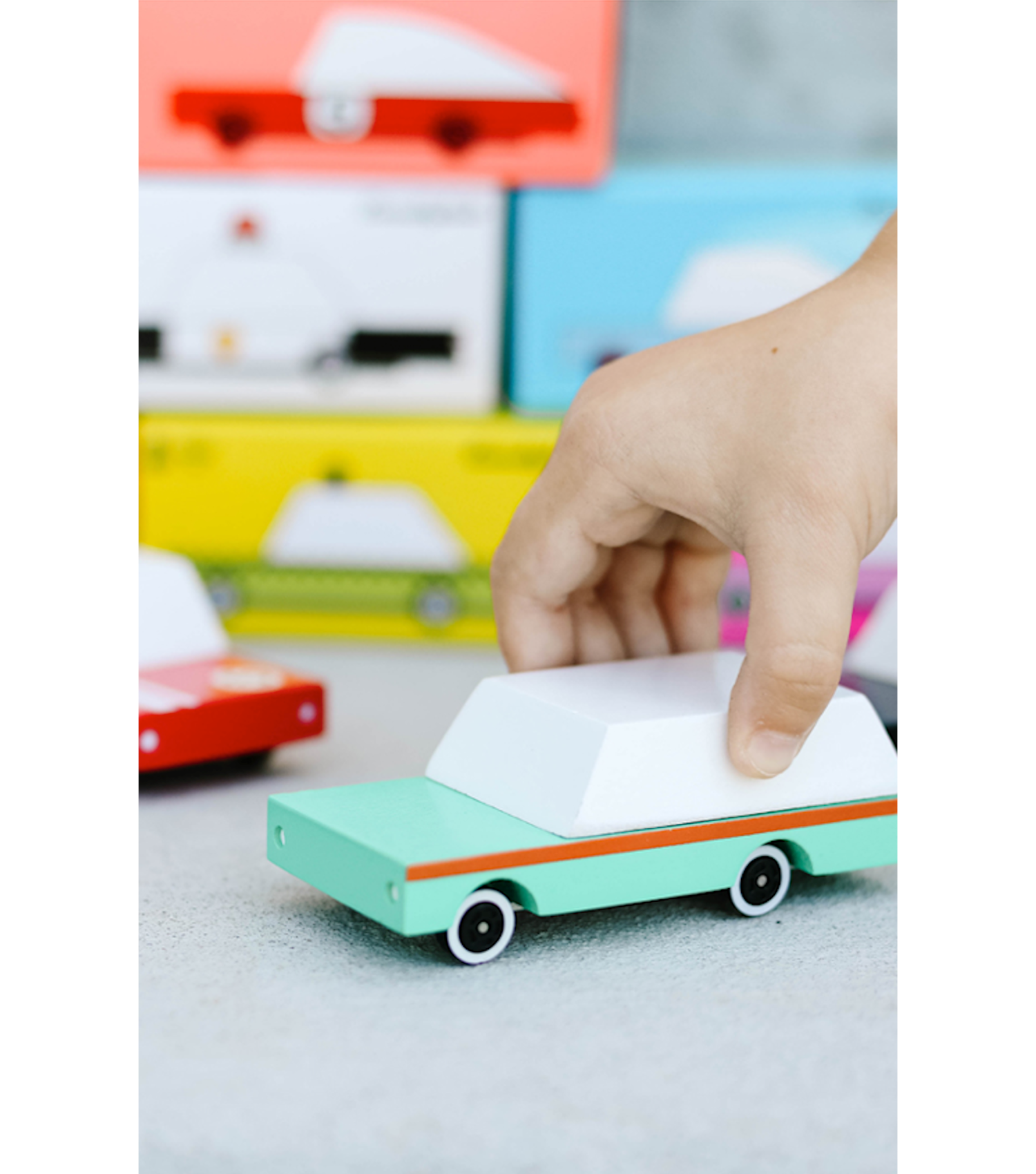 CLB Small Teal Wagon for Kids - Lightweight Foldable Pull Cart Toy for Outdoor Play, Beach, Park & Garden Activities