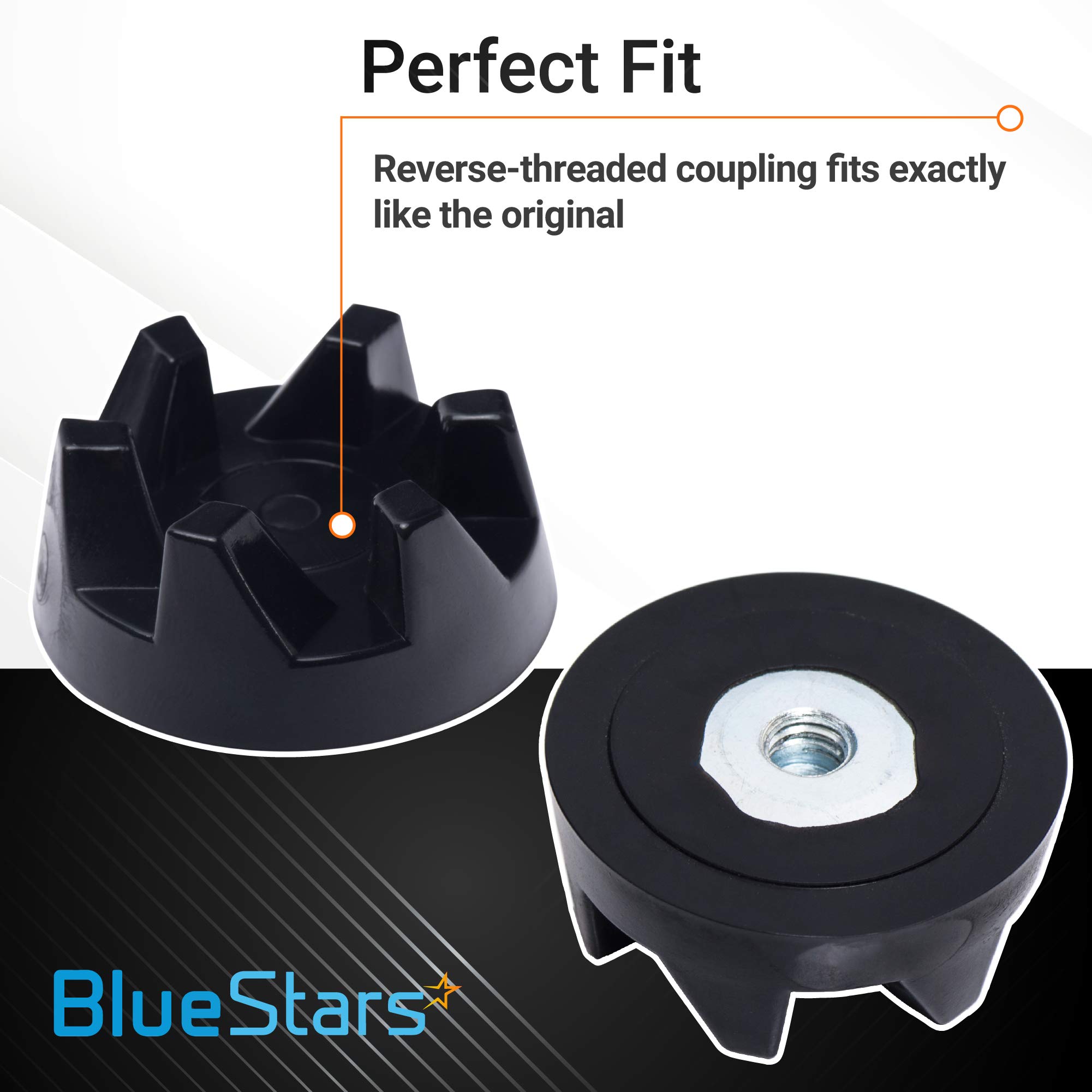 BlueStars Ultra Durable 9704230 Blender Drive Coupling Replacement - Compatible with KitchenAid KSB5WH KSB5 KSB3 Blenders - Replaces WP9704230VP WP9704230 AP6013694 - 2 Pack - Perfect for Smoothie Making & Food Processing