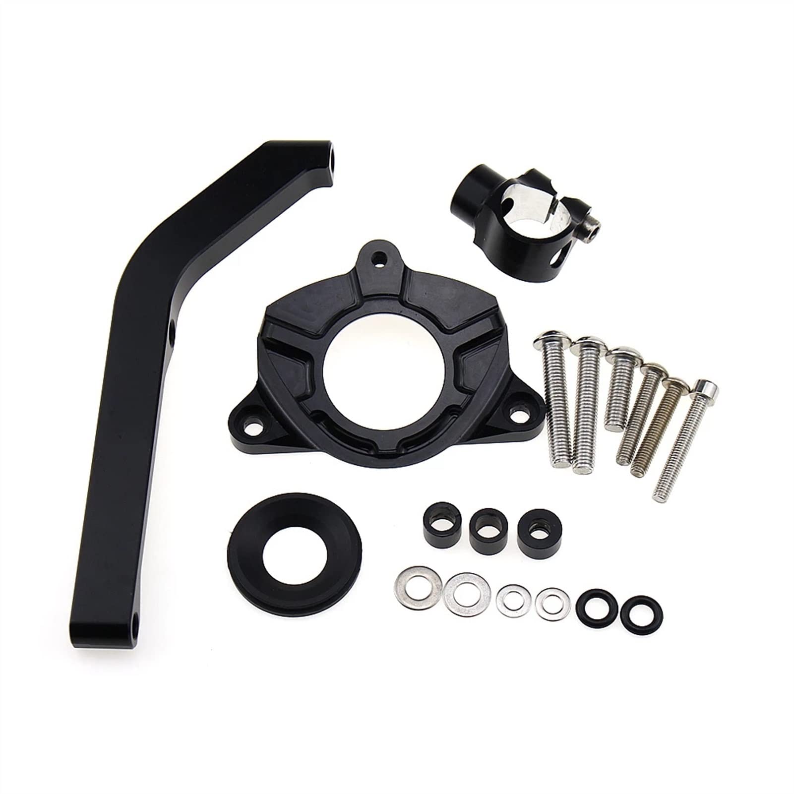 Adjustable Steering Damper Stabilizer for Kawasaki Z1000 Motorcycle - CNC Bracket Mount Accessory | Improves Handling & Stability for Street & Track Riding