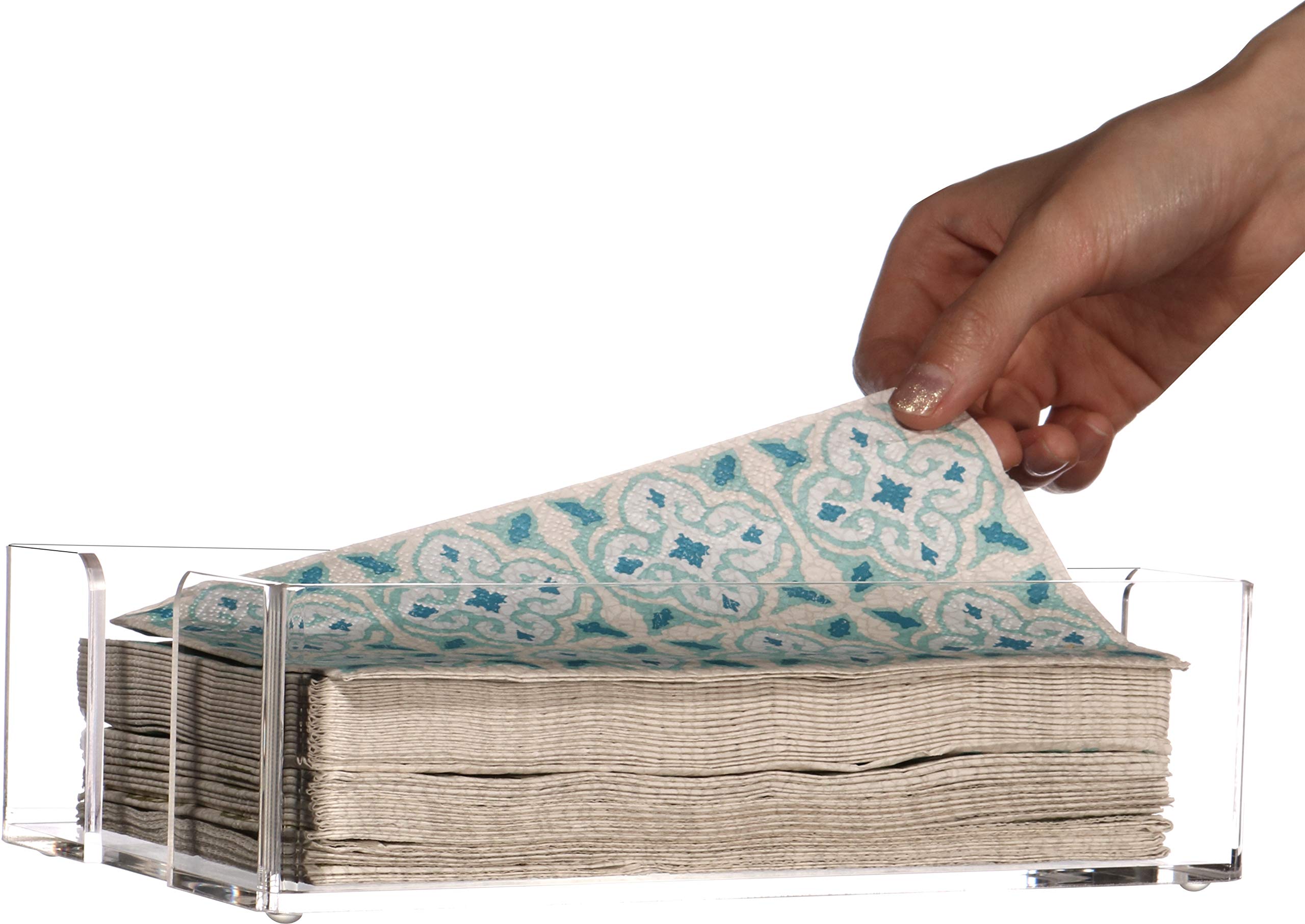 Modern Clear Acrylic Napkin Holder for Table - 9