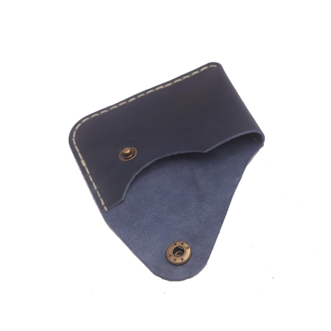 Upgraded Minimalist Card Holder - Handmade Thin Wallet with Multiple Card Slots, RFID Protection (Dark Blue) | Perfect for Everyday Carry, Travel & Business Use