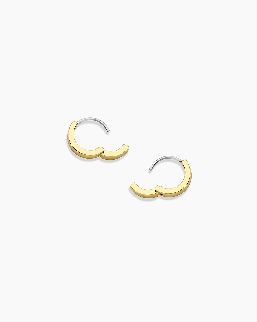 Rose Gold Huggie Hoop Earrings for Women - Minimalist Small Hoops for Everyday Wear, Gift for Her, Trendy & Comfortable for Work, Date Night, and Casual Outfits