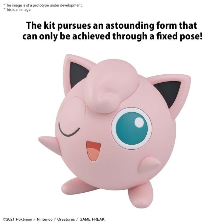 Bandai Quick Model #09 Pokemon Jigglypuff / Rondoudou Model Kit - Easy Snap-Together Building Toy for Kids & Collectors - Perfect for Gifts, Display, and Pokemon Themed Room Decor