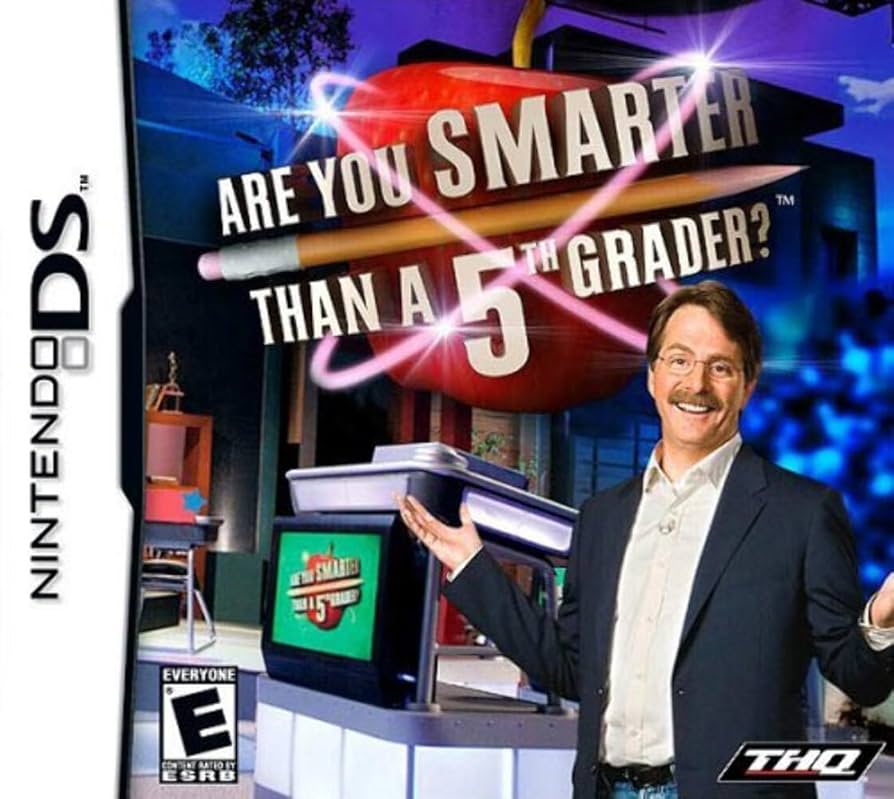 Are You Smarter Than A 5th Grader? Complete in Box (CIB) Nintendo DS Game - Fun Family Trivia Challenge for Kids & Adults
