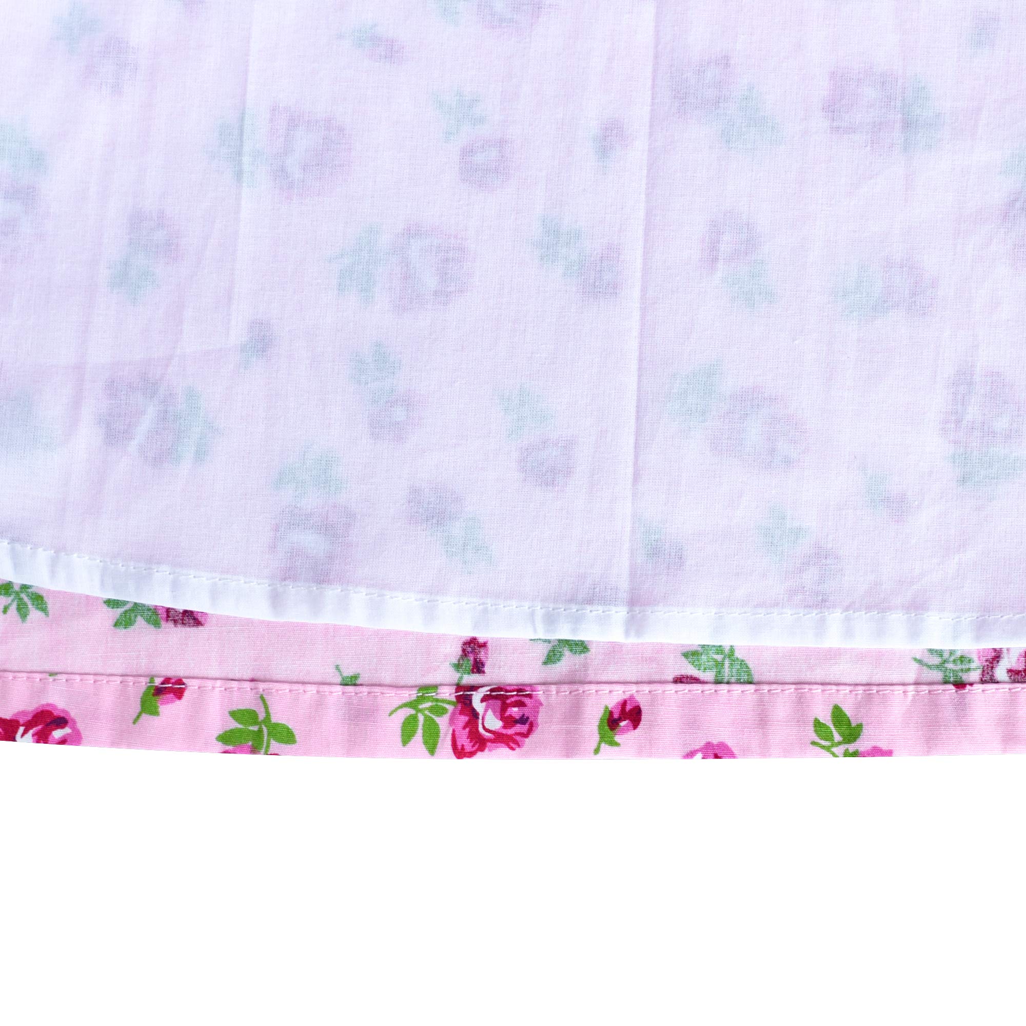 Sunny Fashion Girls' Pink Floral Long Sleeve Cotton Casual Dress - Size 4-8 | Perfect for School, Parties & Everyday Wear