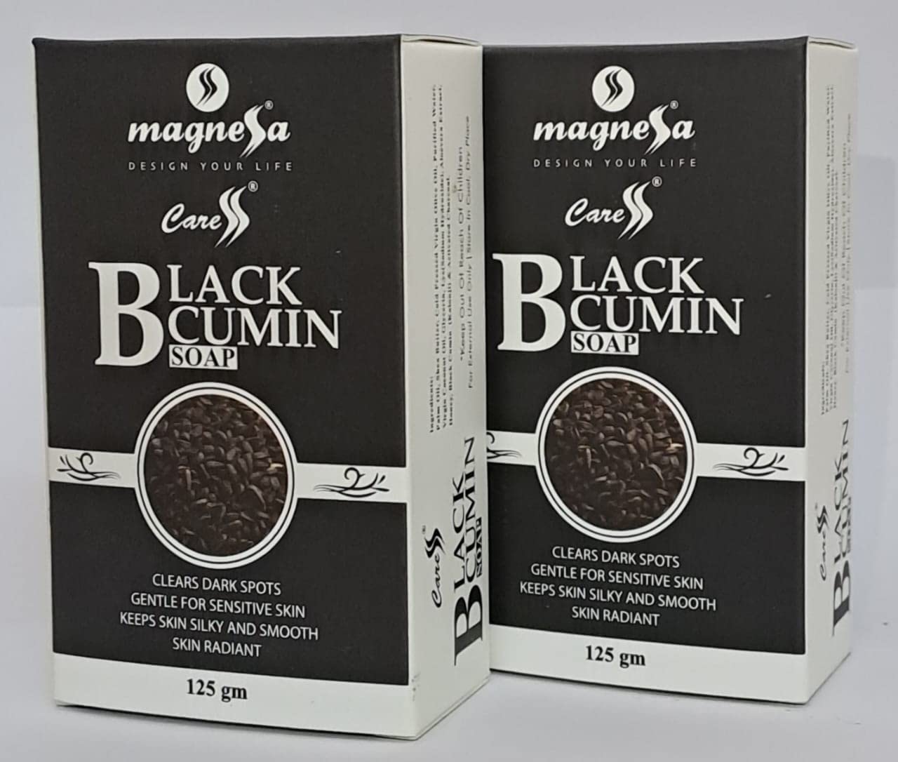 Magnessa Black Cumin Soap (125g) - Natural Skin Cleansing Bar for Acne, Eczema & Psoriasis Relief | Gentle Face & Body Wash for Sensitive Skin | Perfect for Daily Skincare Routine