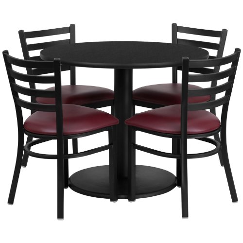 Black Top/Burgundy Vinyl Seat