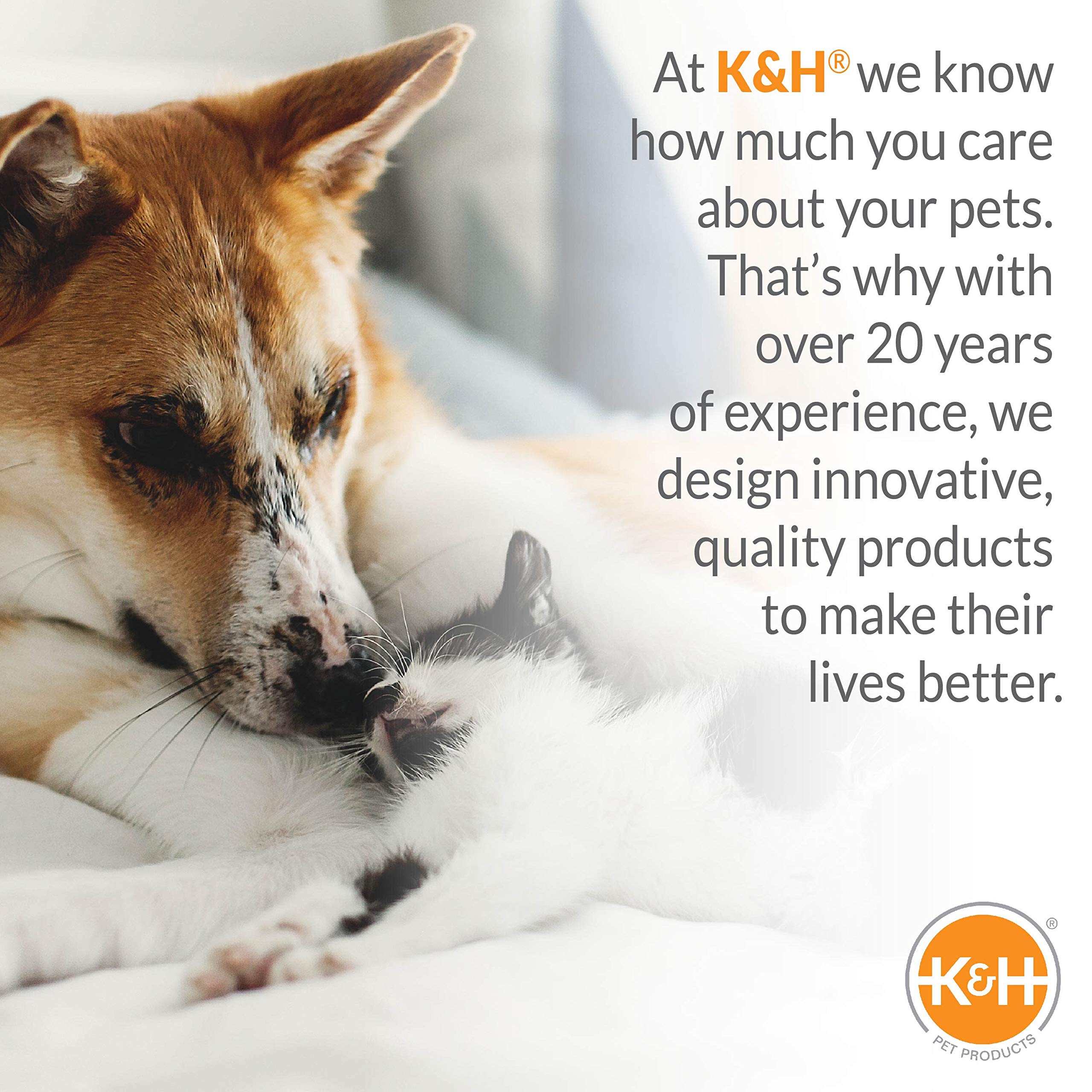 K&H Dog Car Seat Booster with Safety Belt for Small & Medium Dogs - Travel Comfort