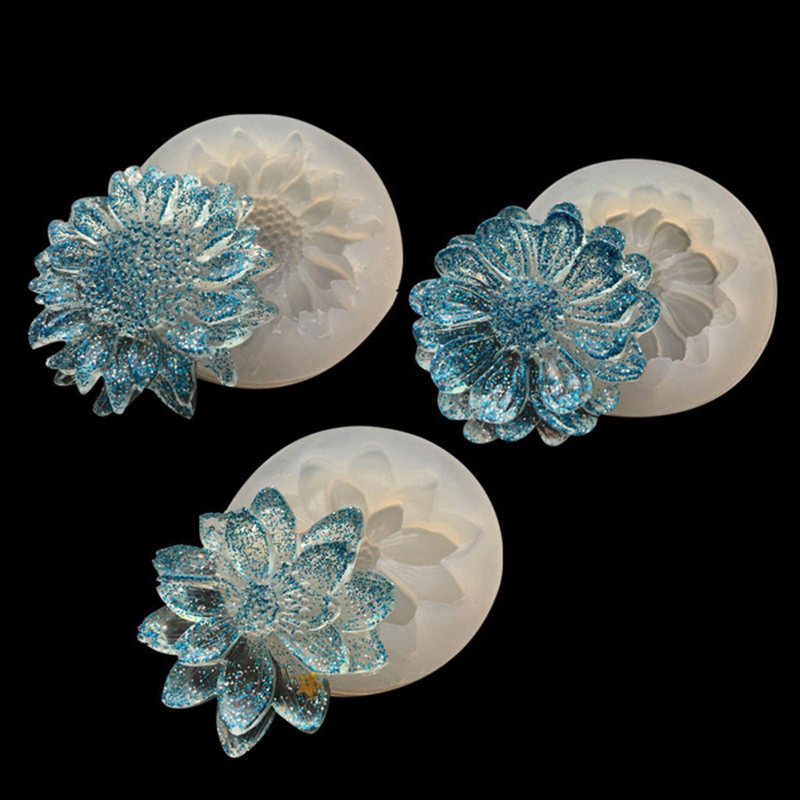 Gilroy Mini Flower Resin Silicone Molds for Jewelry Making - DIY Craft Keychain, Necklace & Earrings Casting Molds - Perfect for Handmade Gifts, Home Decor & Craft Projects