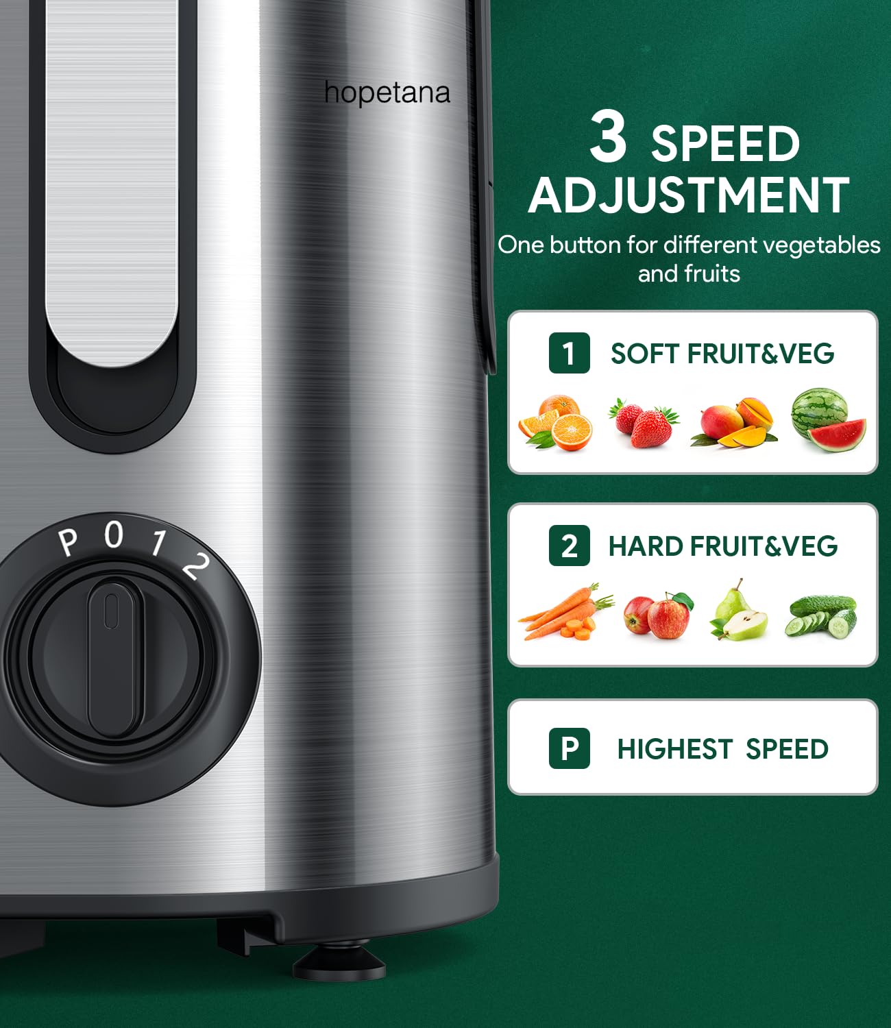 800W High-Speed Centrifugal Juicer with 3.2