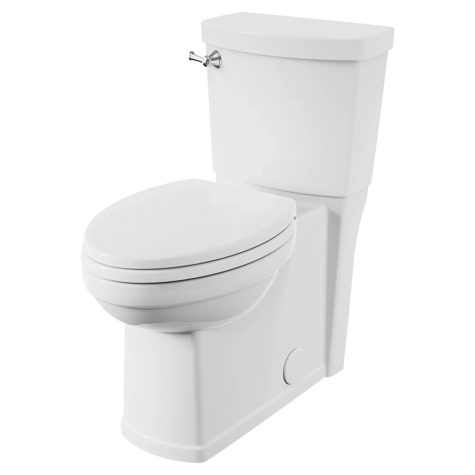 Estate® Skirted Two-Piece 1.28 GPF/4.8 LPF Elongated Toilet with Soft-Close Seat - Water Efficient Chair Height Bathroom Toilet for Modern Homes & Commercial Spaces