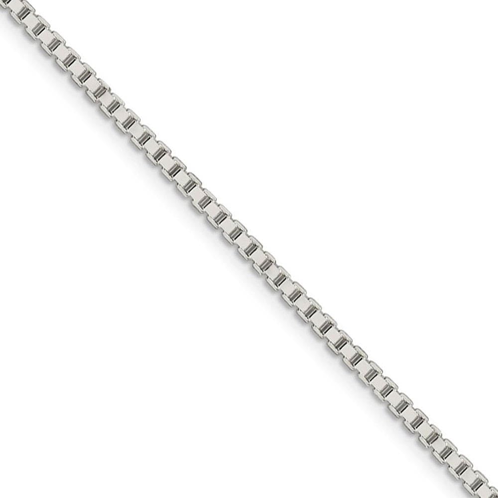 Sterling Silver Box Chain Necklace 1.9mm - Elegant Jewelry for Daily Wear
