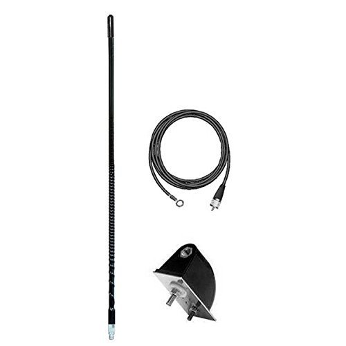 Firestik LG3-M2B 3-Foot No Ground Plane Tunable CB Radio Antenna Kit (Black) - Perfect for Truckers, Off-Road Vehicles & Emergency Communication
