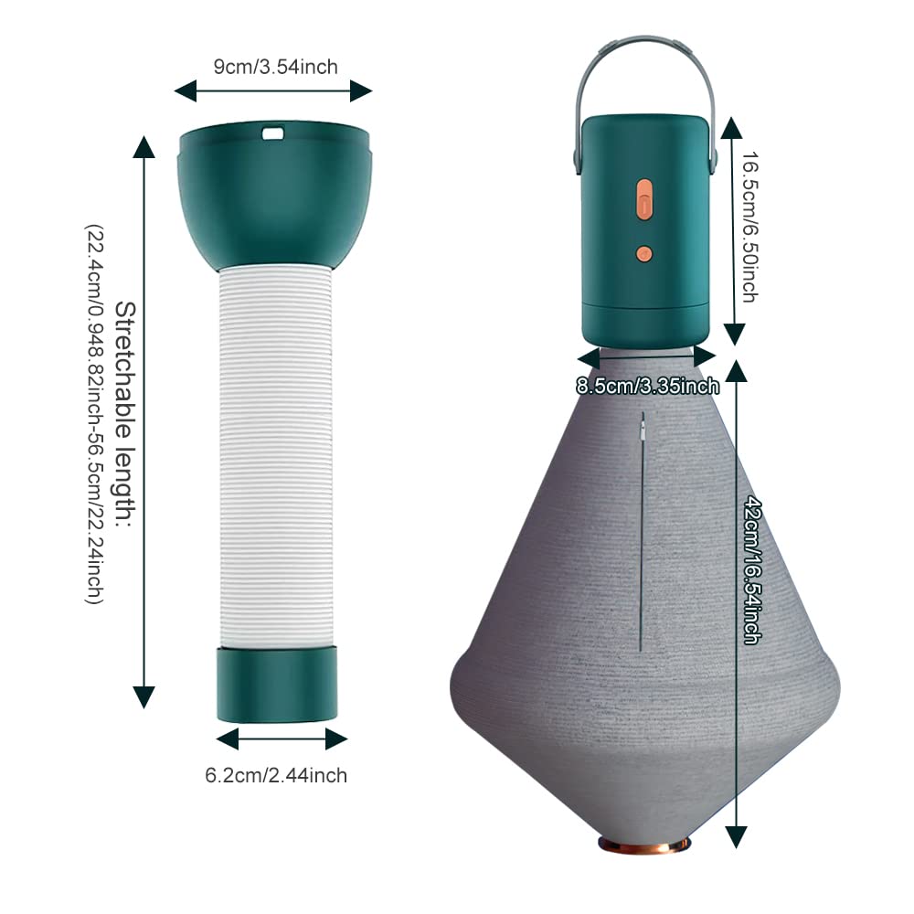 Portable Electric Clothes Dryer - Compact Mini Travel Dryer for Apartments, Dorms & Camping | Fast Drying Underwear, Gym Clothes, Baby & Pet Garments | Green Energy Efficient Home Appliance (Perfect for Small Spaces & Travel Use)