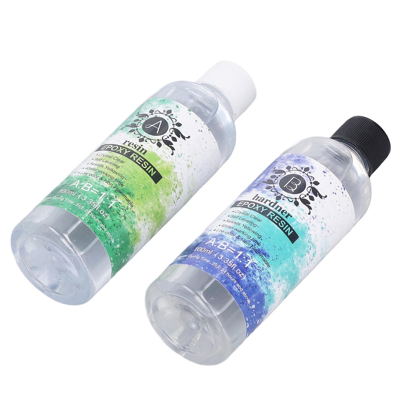 Premium Clear Art Resin Kit - Scratch & Wear Resistant High Gloss Epoxy Resin for DIY Crafts, Jewelry Making, Wood Coating & Tabletop Protection - Crystal Clear, Non-Toxic & Eco-Friendly