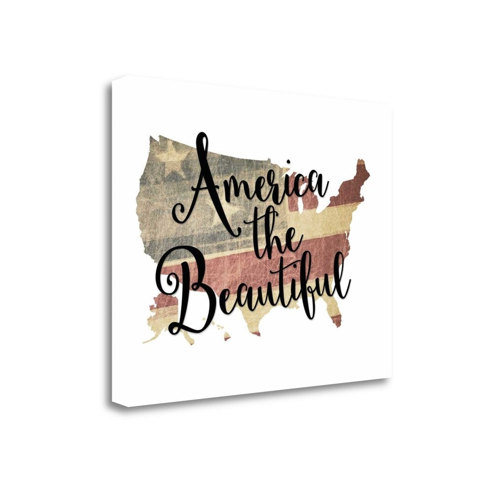 America The Beautiful by Tara Moss - Premium Giclee Fine Art Print on Gallery Wrapped Canvas, Ready to Hang Wall Decor for Living Room, Bedroom & Office