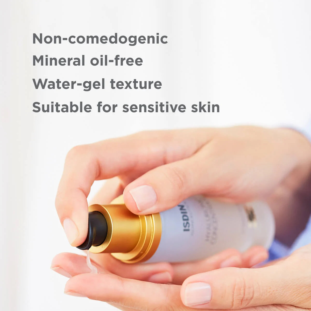 ISDIN Isdinceutics Hyaluronic Acid Concentrate Serum for Face - Anti-Aging Hydrating Moisturizer for Dry Skin - Perfect for Night Skincare Routine & Daily Use