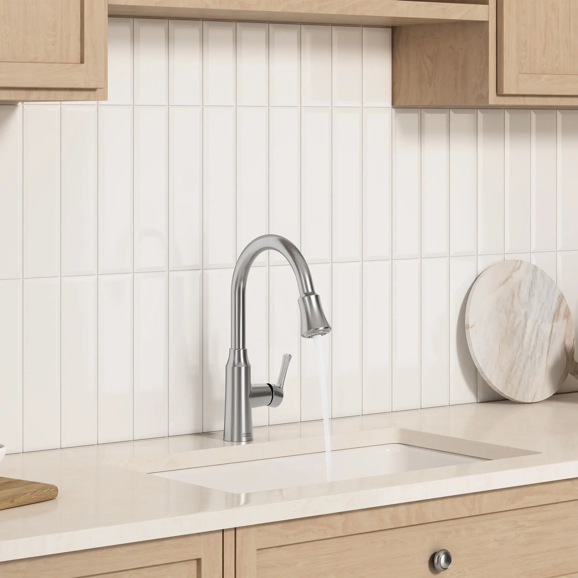 Ellis Pull Down Kitchen Faucet - Modern Stainless Steel Single Handle Sprayer with High Arc Spout for Easy Cleaning | Perfect for Home Kitchen Sink, Dishwashing & Food Prep