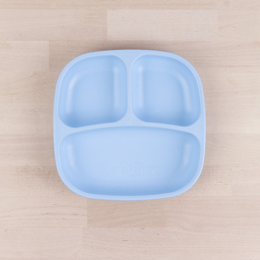 RePlay Divided Plate - BPA-Free Toddler Feeding Dish with Sections for Kids - Perfect for Mealtime, Snacks, and Portion Control at Home or On-the-Go
