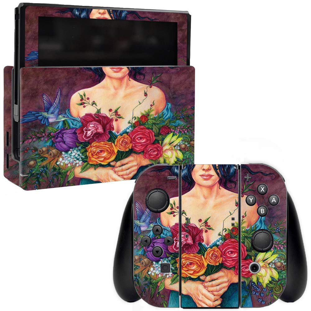 Premium Nintendo Switch Skin Wrap - Eye Bouquet Design | Protective Vinyl Decal Cover | Easy to Apply & Remove | Durable Customizable Gaming Accessory | Made in USA | Perfect for Gaming Protection & Personalization