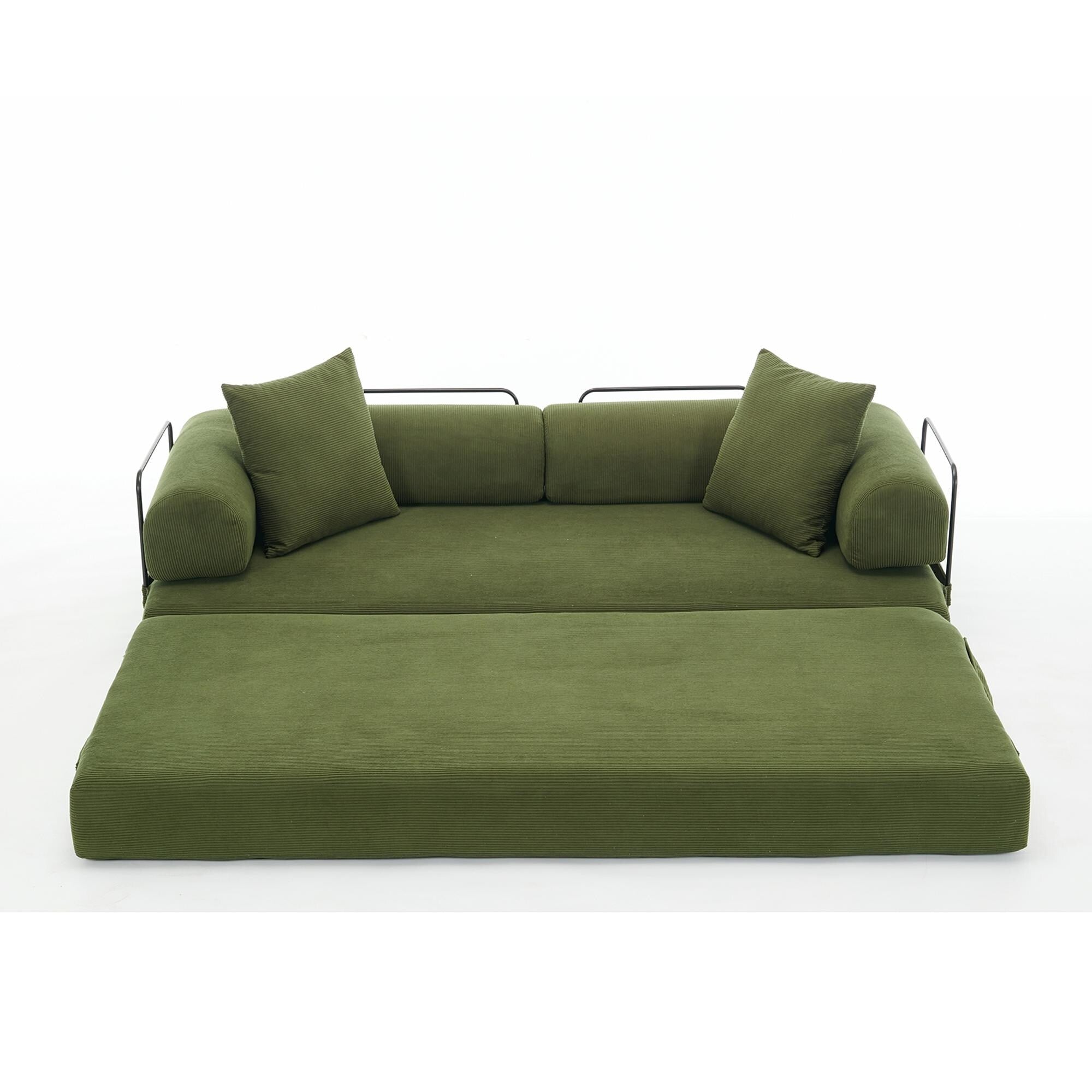 3-Seat Folding Sofa Bed - King Size Convertible Sleeper with High-Density Foam & Non-Slip Pad - Perfect for Small Spaces, Guest Rooms & Apartments