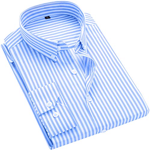 Striped Light Blue White