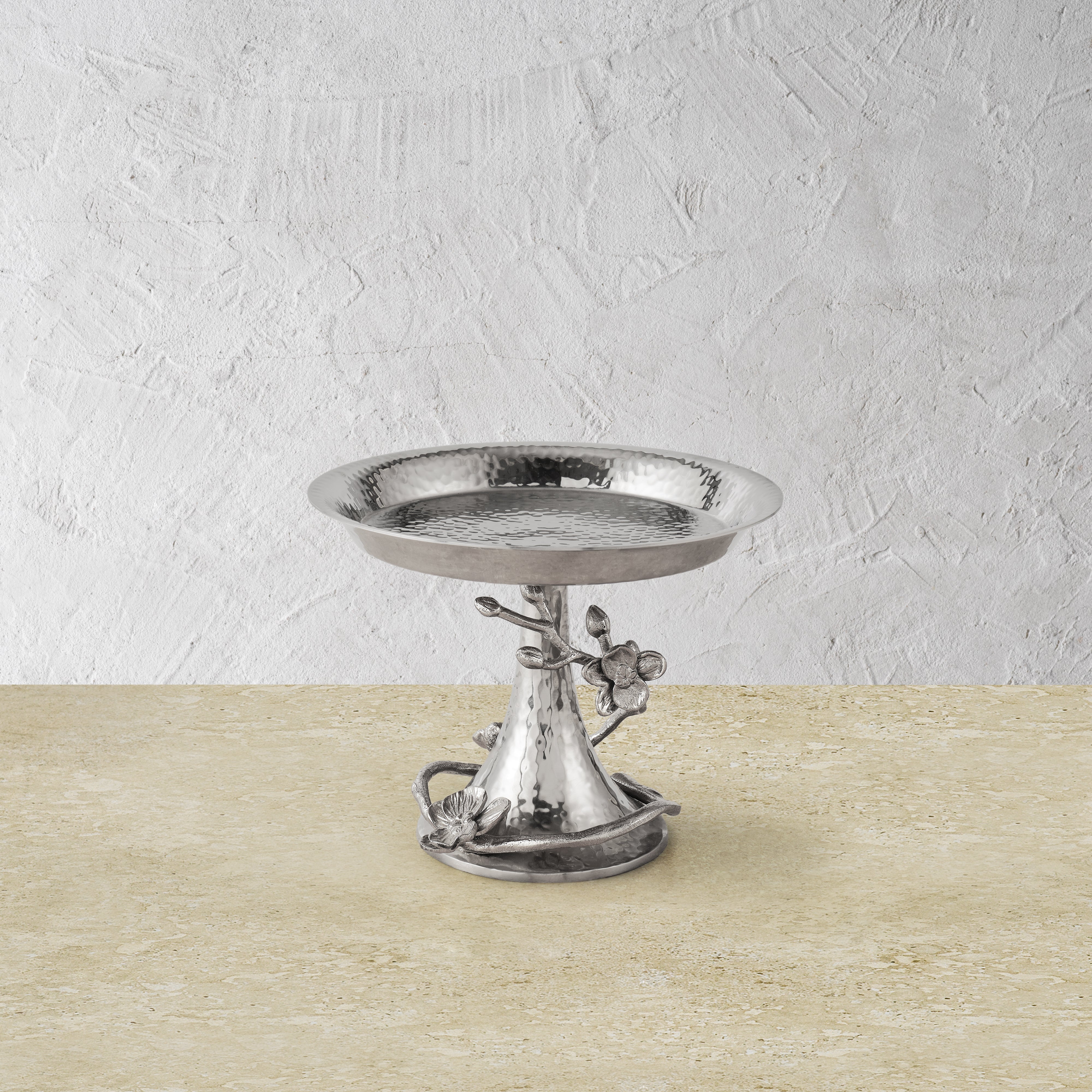 Elegant White Orchid Candy Dish - Decorative Ceramic Candy Bowl for Parties, Weddings & Home Decor - Perfect for Displaying Sweets, Nuts & Treats