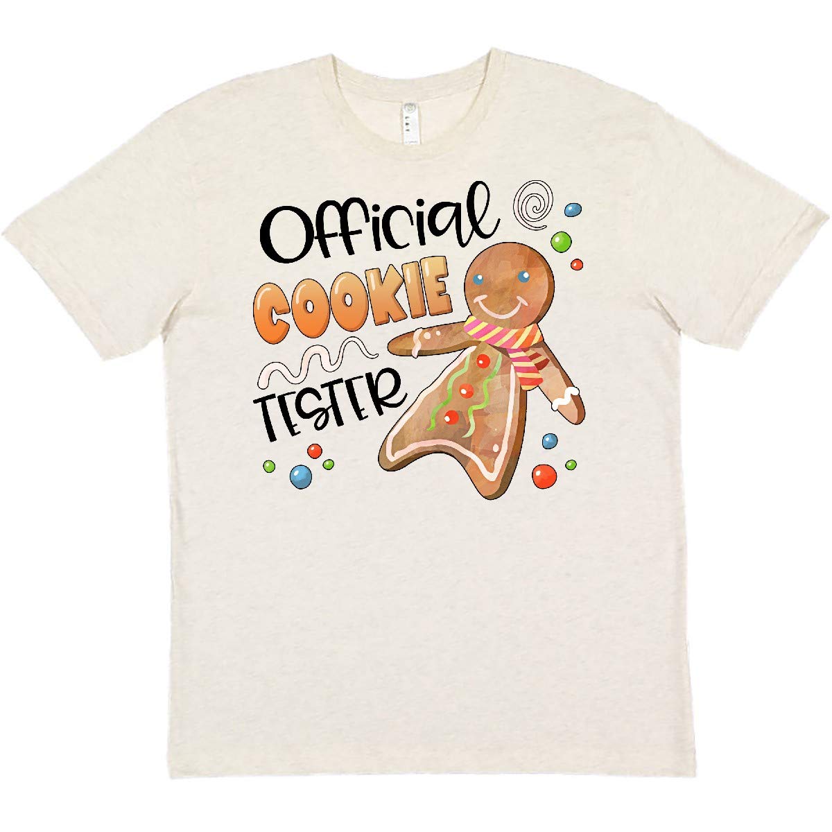 Official Cookie Tester Cute Gingerbread T-Shirt | Inktastic | Funny Baking & Christmas Gift Idea for Bakers & Cookie Lovers