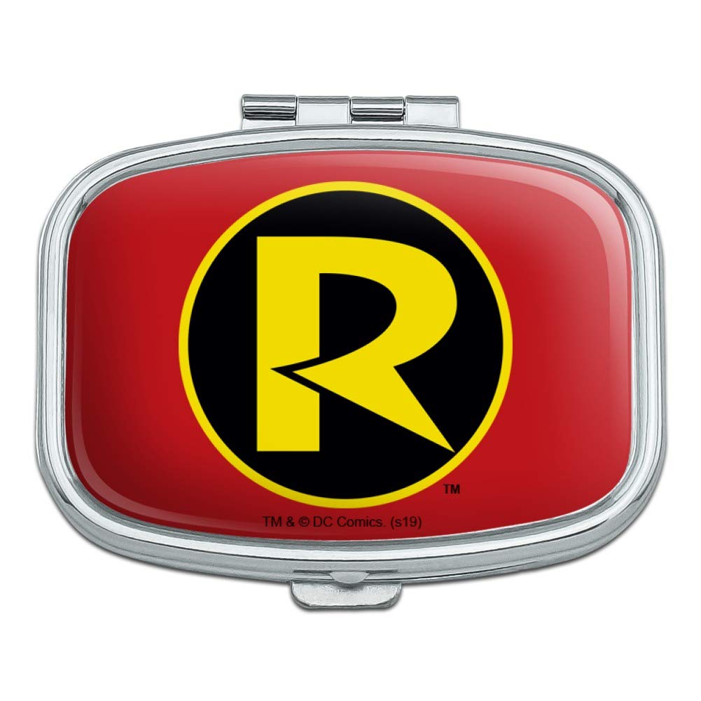 Batman & Robin Logo Rectangle Pill Case - Travel Medicine Organizer, Jewelry Storage Box - Perfect for Superhero Fans, Cosplay & Gift Giving