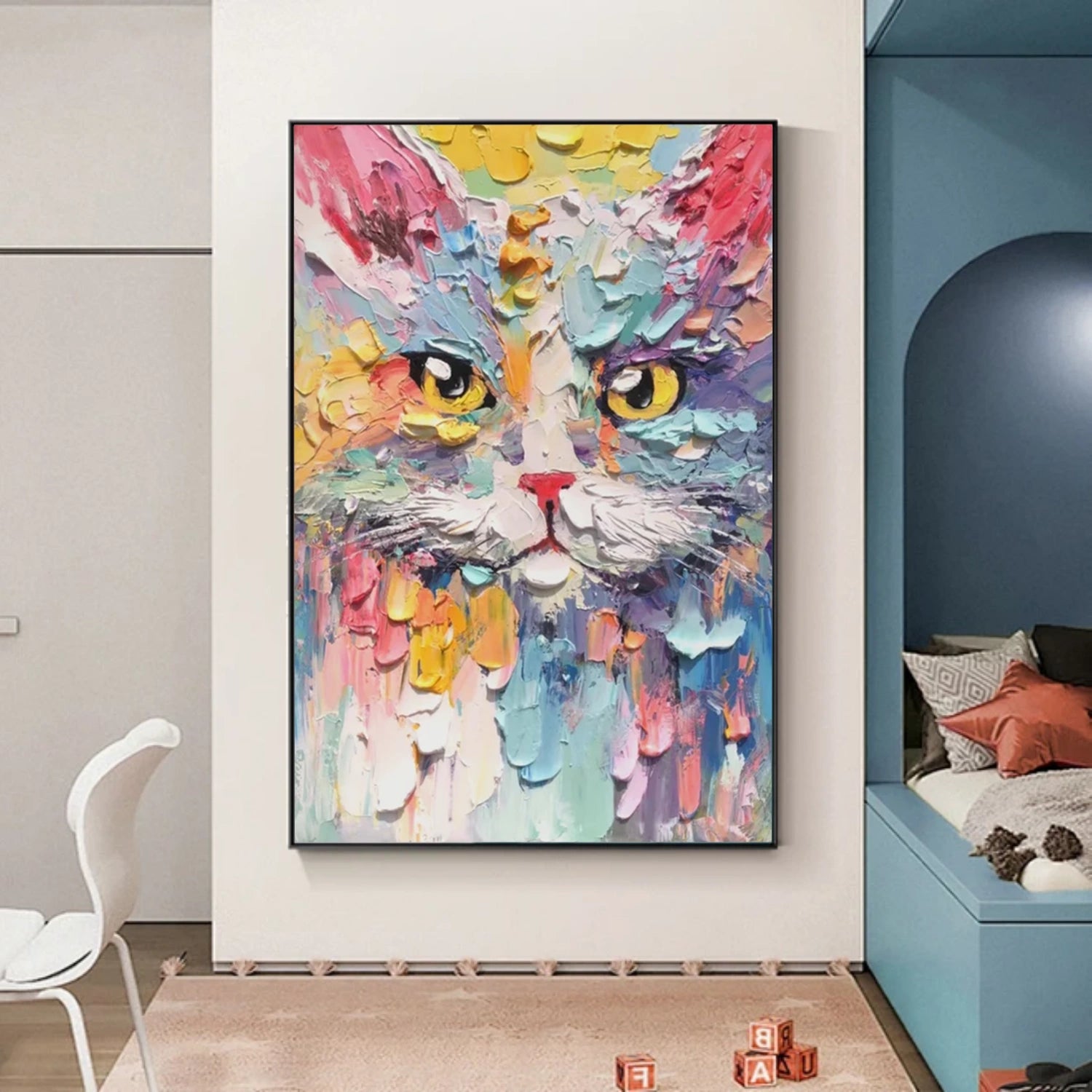 Animal Art Painting #AP140 - Handmade Canvas Wall Art for Home & Office Decor | Perfect for Living Room, Bedroom & Gift Ideas