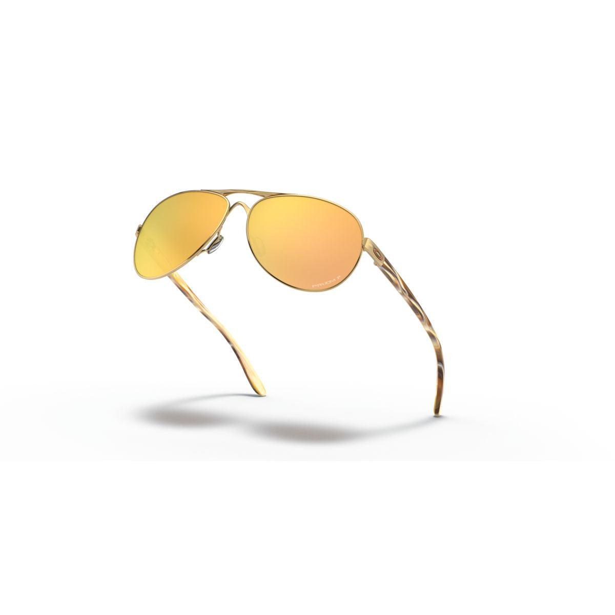 Oakley Feedback Polished Gold/Prizm Rose Gold Polarized Sunglasses 0OO4079 407937 - Stylish UV Protection for Outdoor Sports & Driving