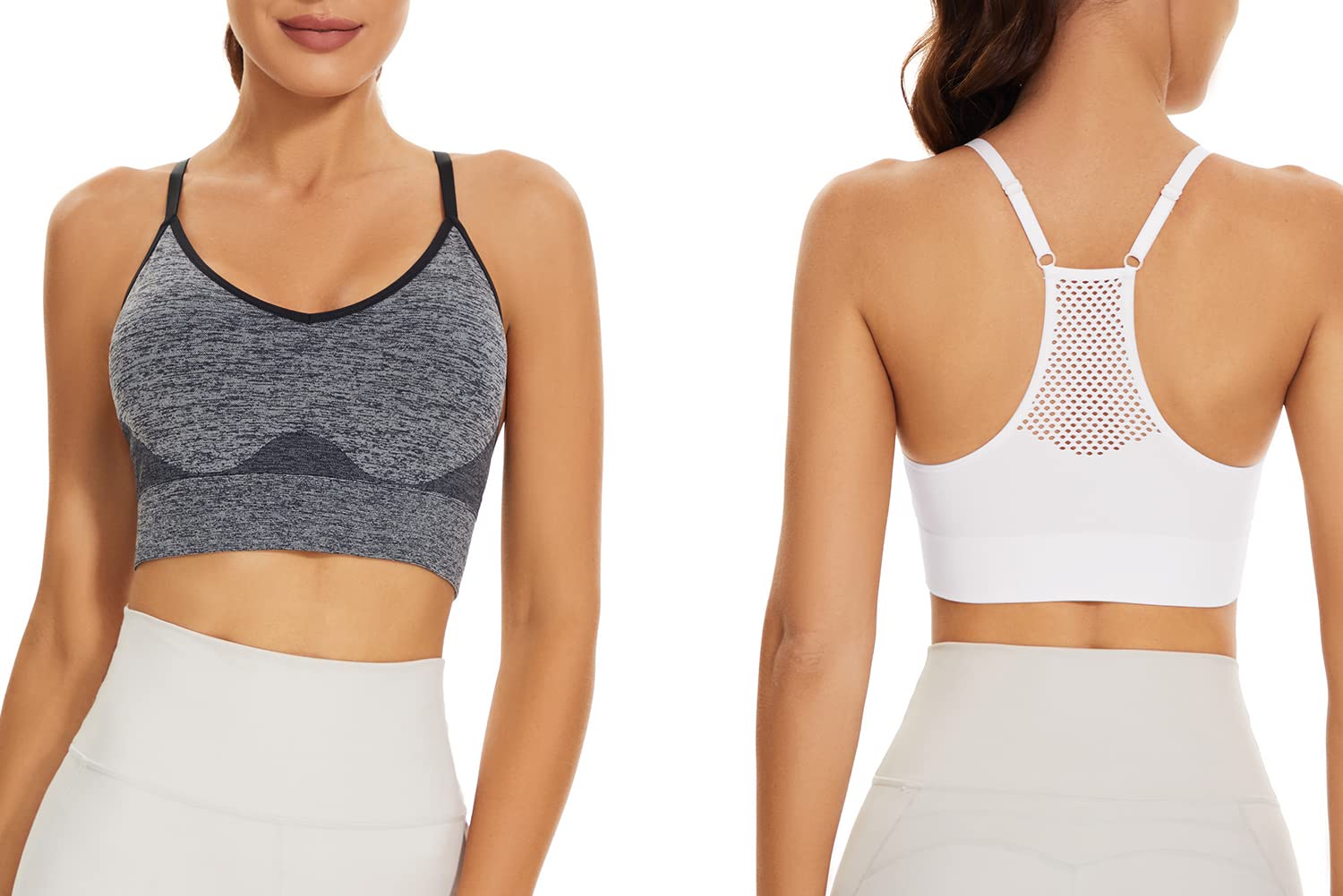 SEGRILA Women's Sports Bra - Padded Racerback Workout Yoga Bras with Adjustable Straps for Running, Gym & Activewear | High Support Comfort for Fitness & Daily Wear
