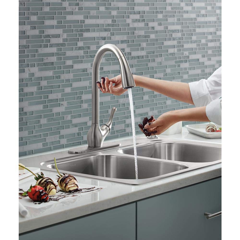 BAROSSA® Touchless Kitchen Faucet - Motion Sensor Hands-Free Water Dispenser for Modern Home, Perfect for Cooking, Washing Dishes & Hygiene