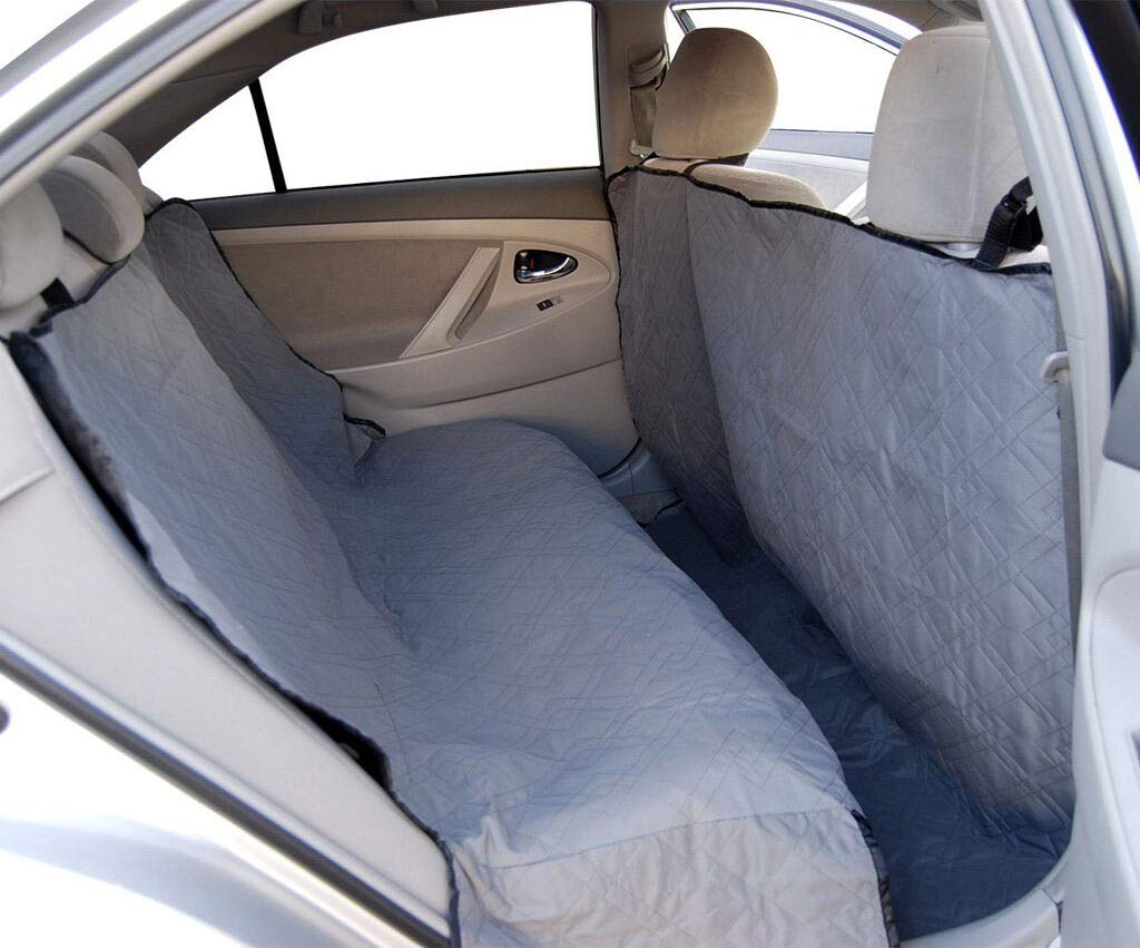 Alpha Dog Series Waterproof Dog Car Seat Cover - Durable Pet Seat Protector & Hammock for Back Seat - Blue | Perfect for Travel, Road Trips & Daily Commutes with Your Dog