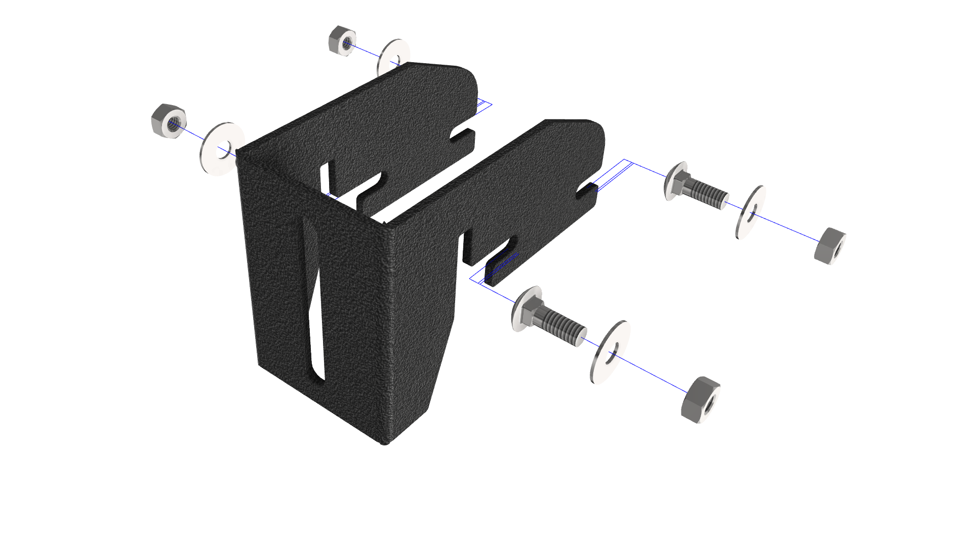 Low Profile Awning Mount Brackets - Heavy Duty Aluminum RV Awning Brackets for Campers & Trailers - Perfect for Outdoor Adventures & RV Travel