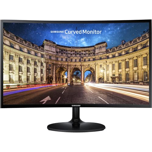 Samsung 27 Inch Curved LED Monitor - LC27F390FHNXZA Full HD 1080P 60Hz Gaming Computer Screen with Slim Design | Perfect for Home Office, Gaming & Workstation Setup | Includes Free Mouse Pad
