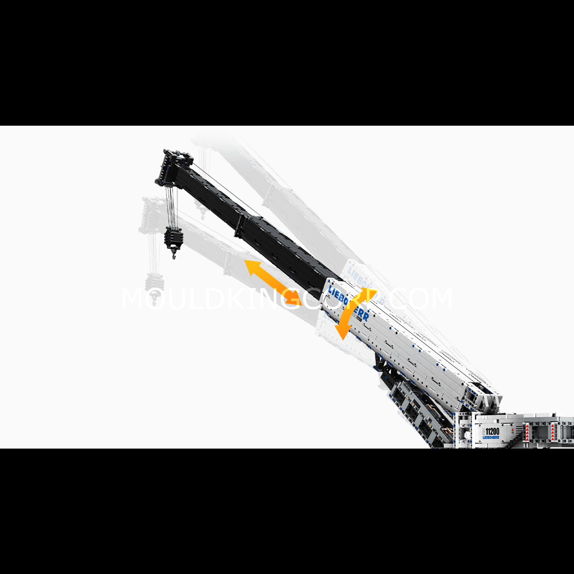 MOULD KING 17002 Crawler Crane 11200 Building Set - 4000 Pieces Construction Toy for Adults & Kids | STEM Educational Building Blocks for Engineering Enthusiasts | Perfect for Birthday Gifts & Home Decoration