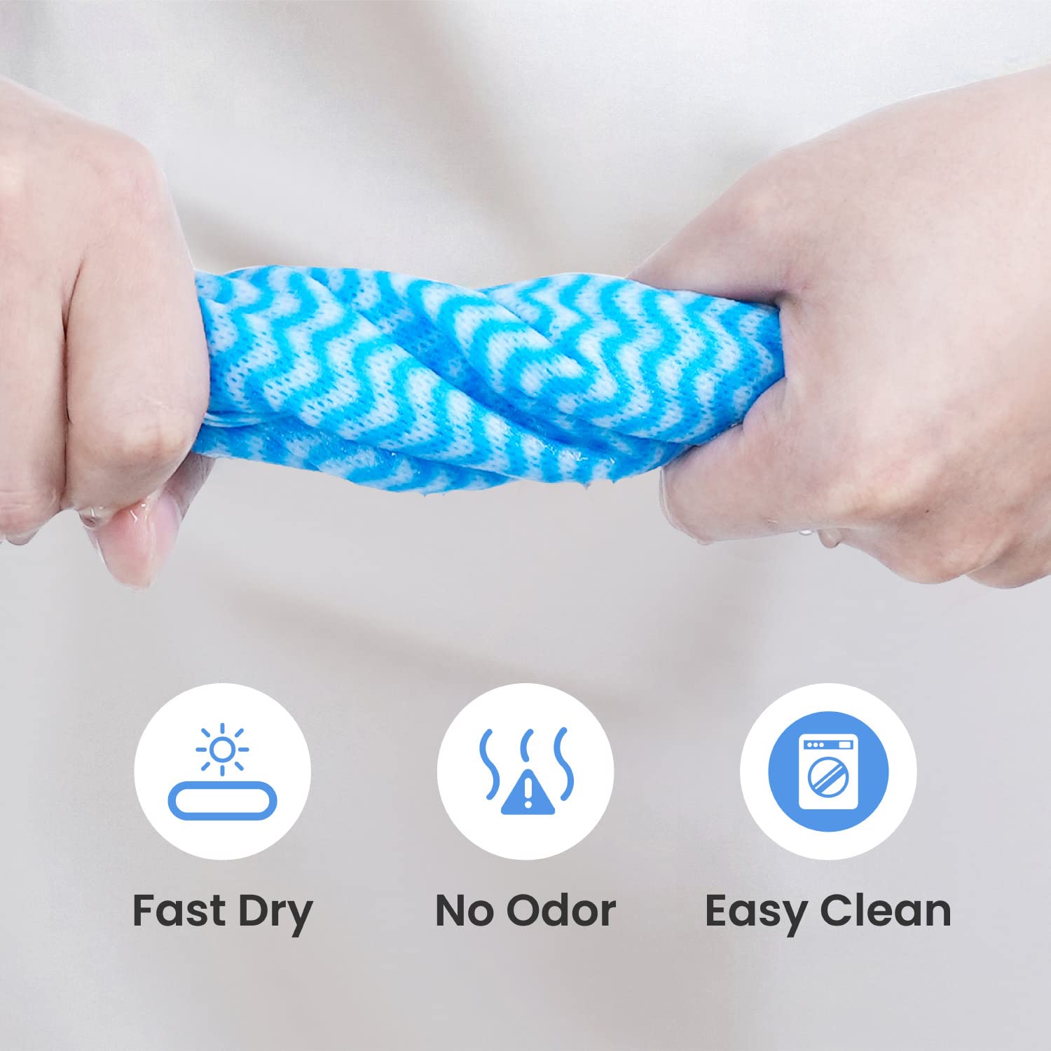 Eco-Friendly Reusable Cleaning Cloths - 25 Pack Quick-Dry Multipurpose Dish Towels for Kitchen, Bathroom & Household Cleaning (14.2