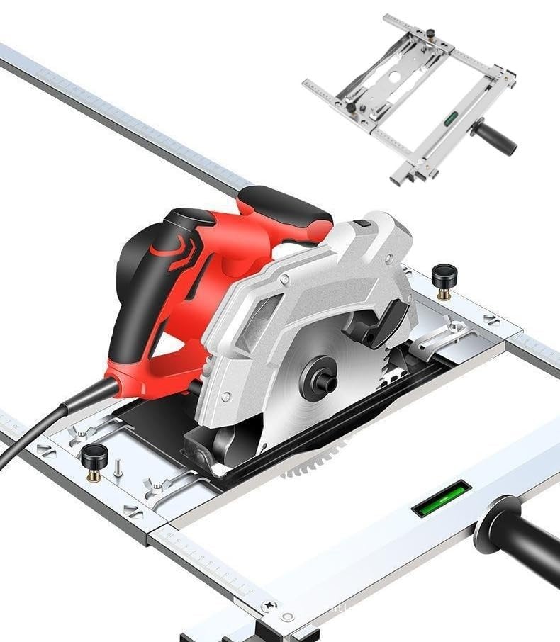 Precision Edge Guide Positioner for Circular Saw - Woodworking Cutting Board Tool with Adjustable Frame - Perfect for DIY Projects, Woodworking & Home Improvement (1PC) - Ideal for Straight Cuts, Trimming & Crafting