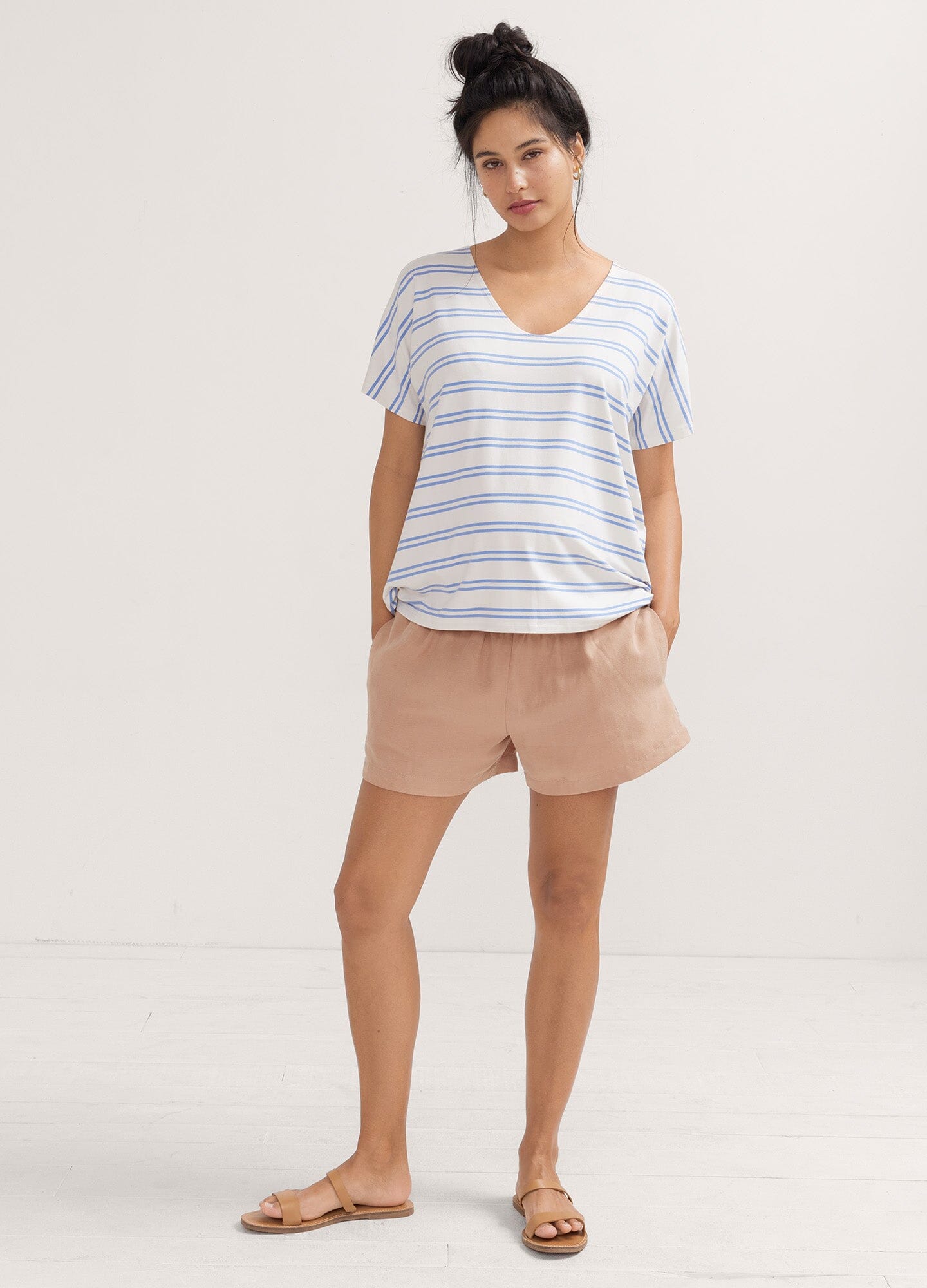 The Perfect Vee 7 - Premium Women's Fashion T-Shirt | Soft Cotton Crewneck Tee for Casual Wear & Everyday Outfits | Perfect for Layering, Weekend Errands & Coffee Dates